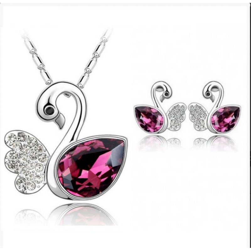 Set Elemente Swarovski Lebada